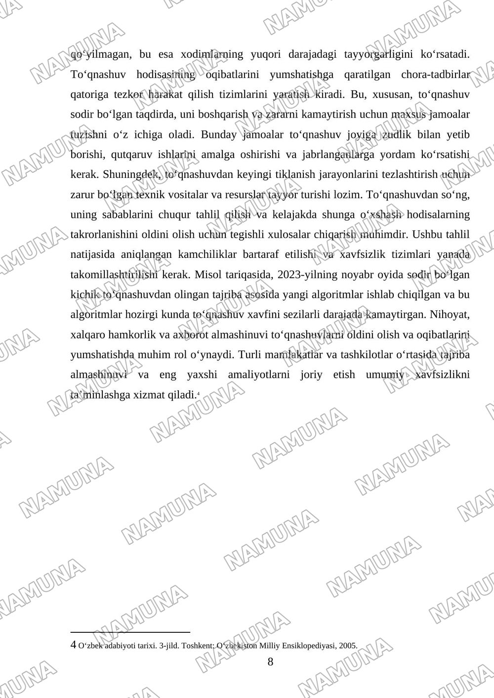 Sharlarning markaziy toʻqnashuvi — mustaqil ish, 8-varaq