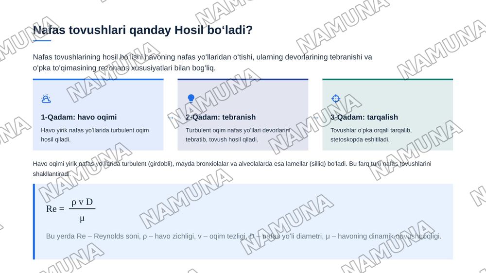 Oʻpka auskultatsiyasi: asosiy (vezikulyar va bronxial nafas) nafas — zamonaviy taqdimot, 6-slayd