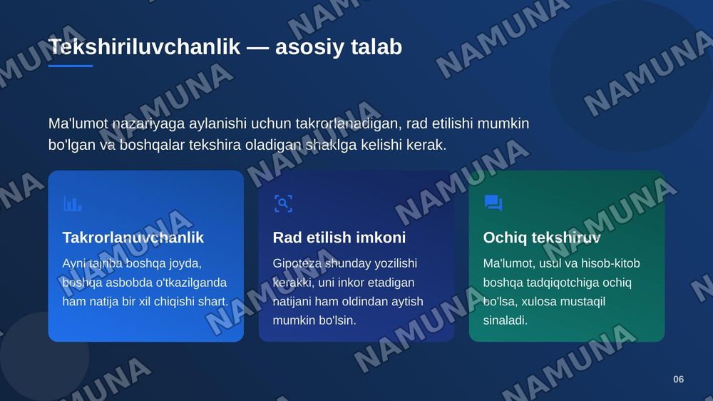 Empirik ma'lumotlar qanday sharoitda nazariy bilimga aylanishi mumkin? — zamonaviy taqdimot, 7-slayd