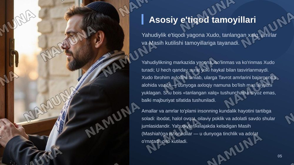 Yahudiylik dini — zamonaviy taqdimot, 6-slayd