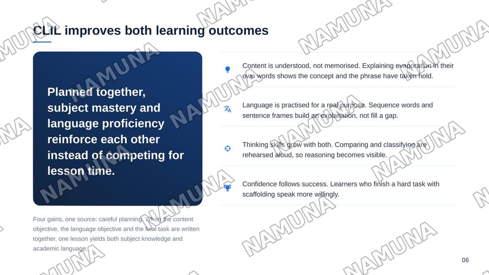Lesson planning using Content and language integrated learning (CLIL) methodology — zamonaviy taqdimot, 7-slayd