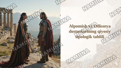 Alpomish va Odisseya dostonlarining qiyosiy tipologik tahlili — taqdimot