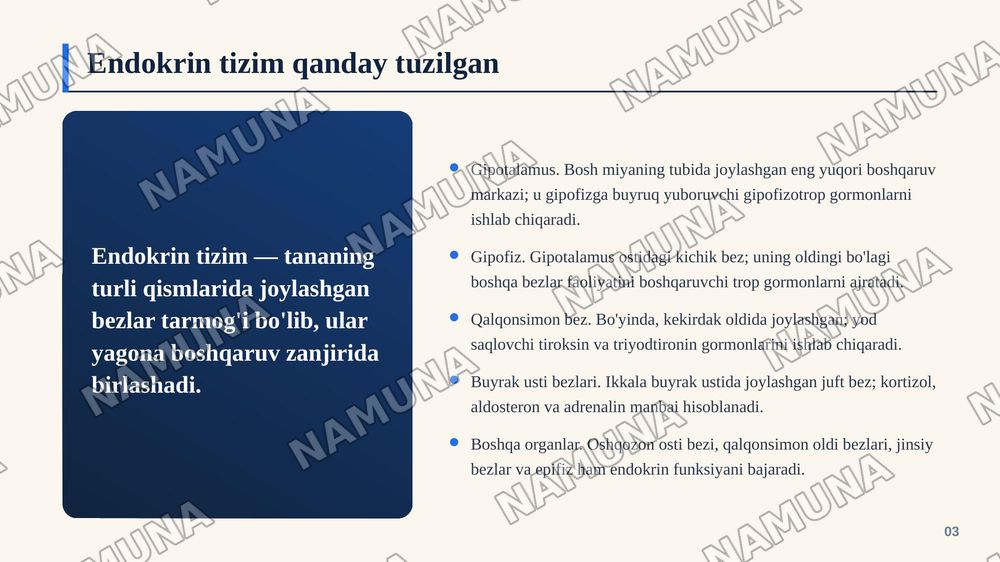 Garmonlar endokrin tizimi. Endokrin tizimining fizialogiyasi. Endokrin tizim kasalliklari — zamonaviy taqdimot, 4-slayd
