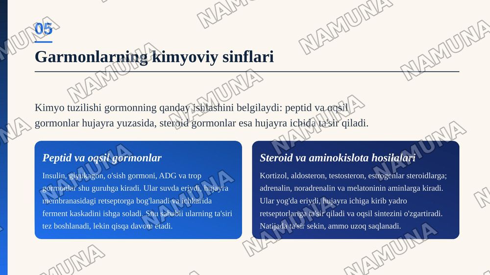 Garmonlar endokrin tizimi. Endokrin tizimining fizialogiyasi. Endokrin tizim kasalliklari — zamonaviy taqdimot, 6-slayd