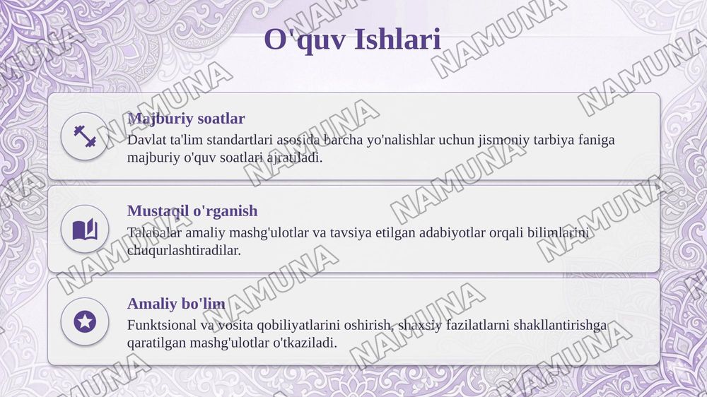 Akademik litsey, kasb-hunar maktablarida jismoniy tarbiya. — taqdimot, 5-slayd