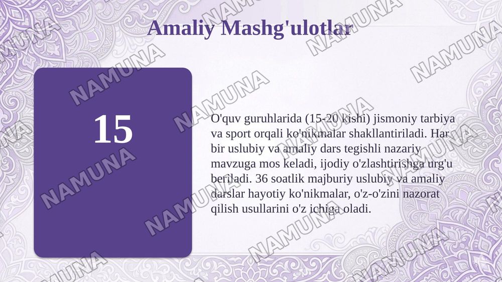 Akademik litsey, kasb-hunar maktablarida jismoniy tarbiya. — taqdimot, 6-slayd