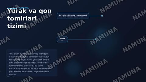 Yurak, qon tomirlari, kasalliklari va davolash usullari — zamonaviy taqdimot