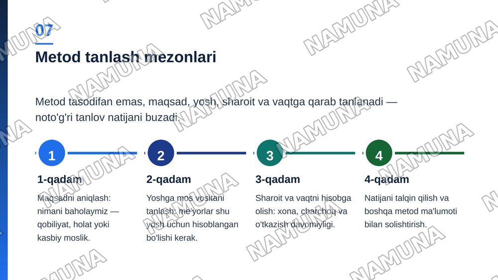 Umumiy psixodiagnostika metodlari — zamonaviy taqdimot, 8-slayd