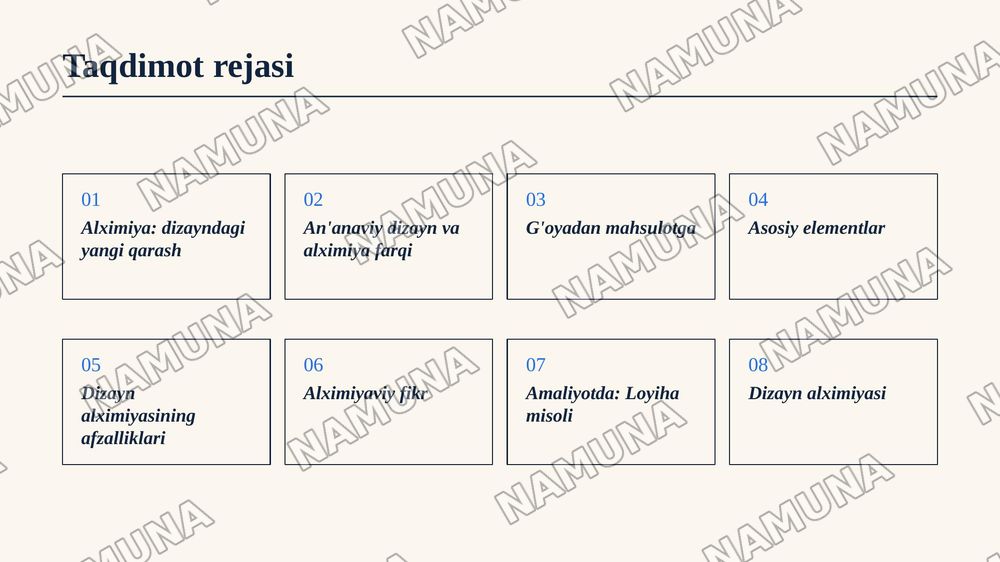 Dizayn metodologiyasida "alximiya" harakati — zamonaviy taqdimot, 2-slayd