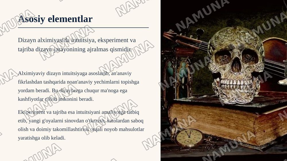 Dizayn metodologiyasida "alximiya" harakati — zamonaviy taqdimot, 7-slayd