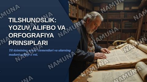 Tilshunoslik-yozuv, alfabit,alfografiya va uning prinsiplari — zamonaviy taqdimot