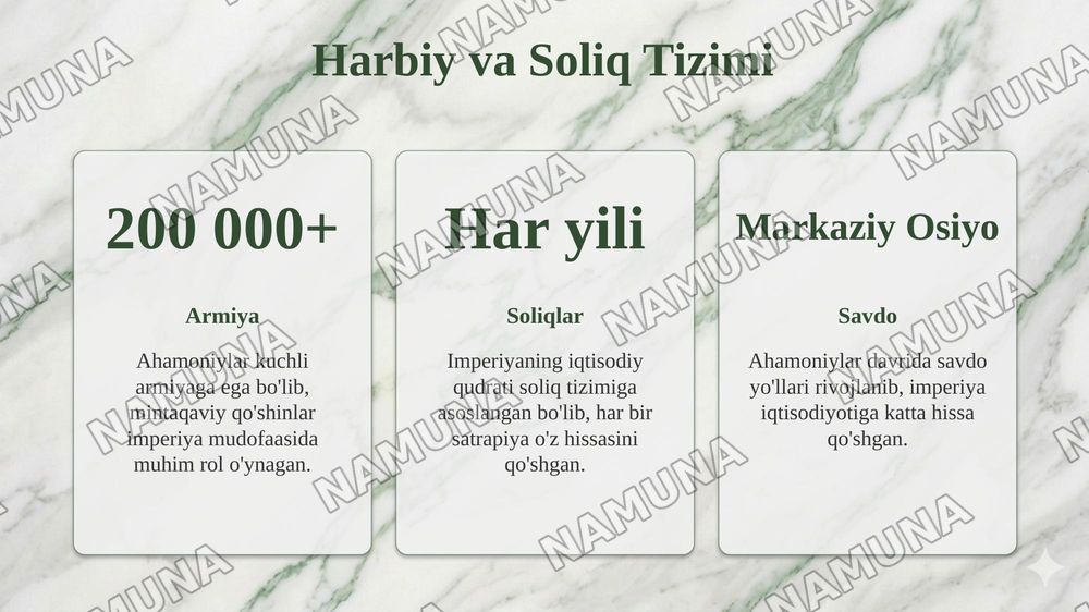 Ahamoniylar istilosi va mamuriy boshqaruvi — taqdimot, 6-slayd