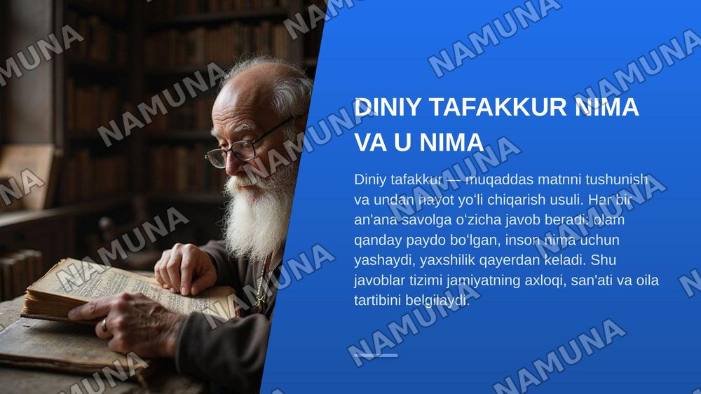 Sharq va gʻarb diniy tafakkurining taqqosiy tahlili — zamonaviy taqdimot, 3-slayd