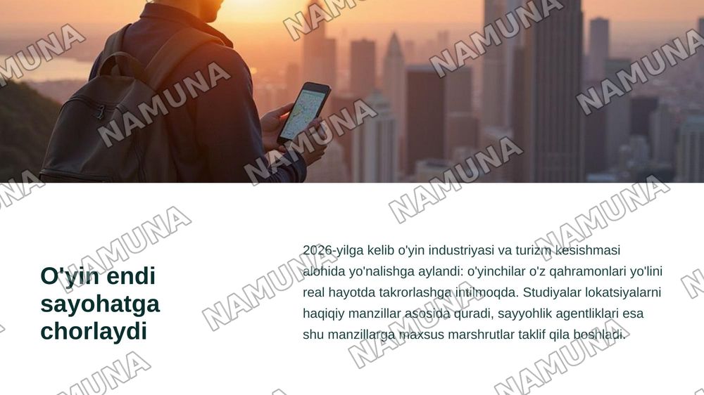 Kompyuter o’yinlarining turizmga ta’siri — zamonaviy taqdimot, 3-slayd