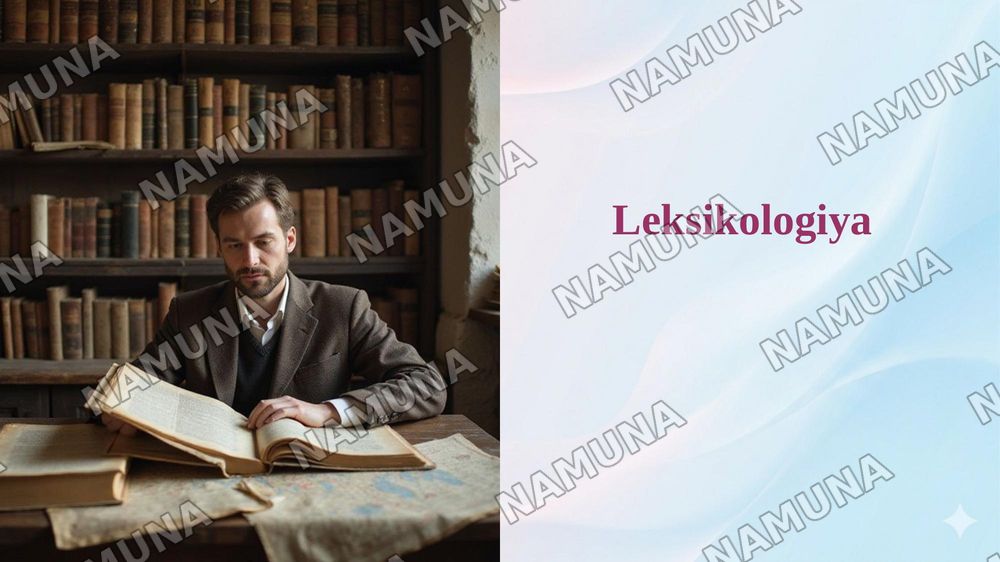Leksikologiya — taqdimot, 1-slayd
