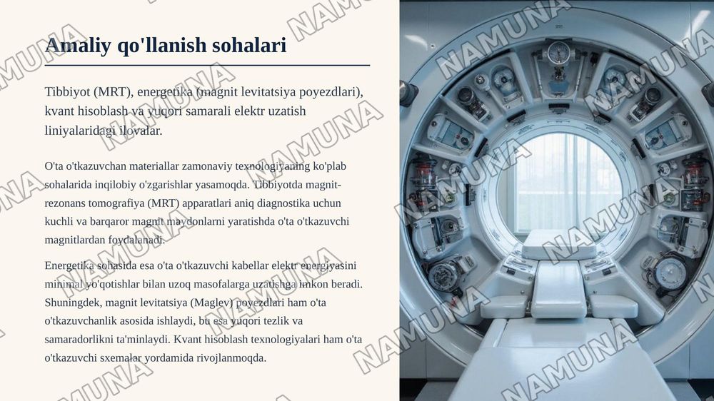 O'ta o'tkazuvchanlik — zamonaviy taqdimot, 6-slayd