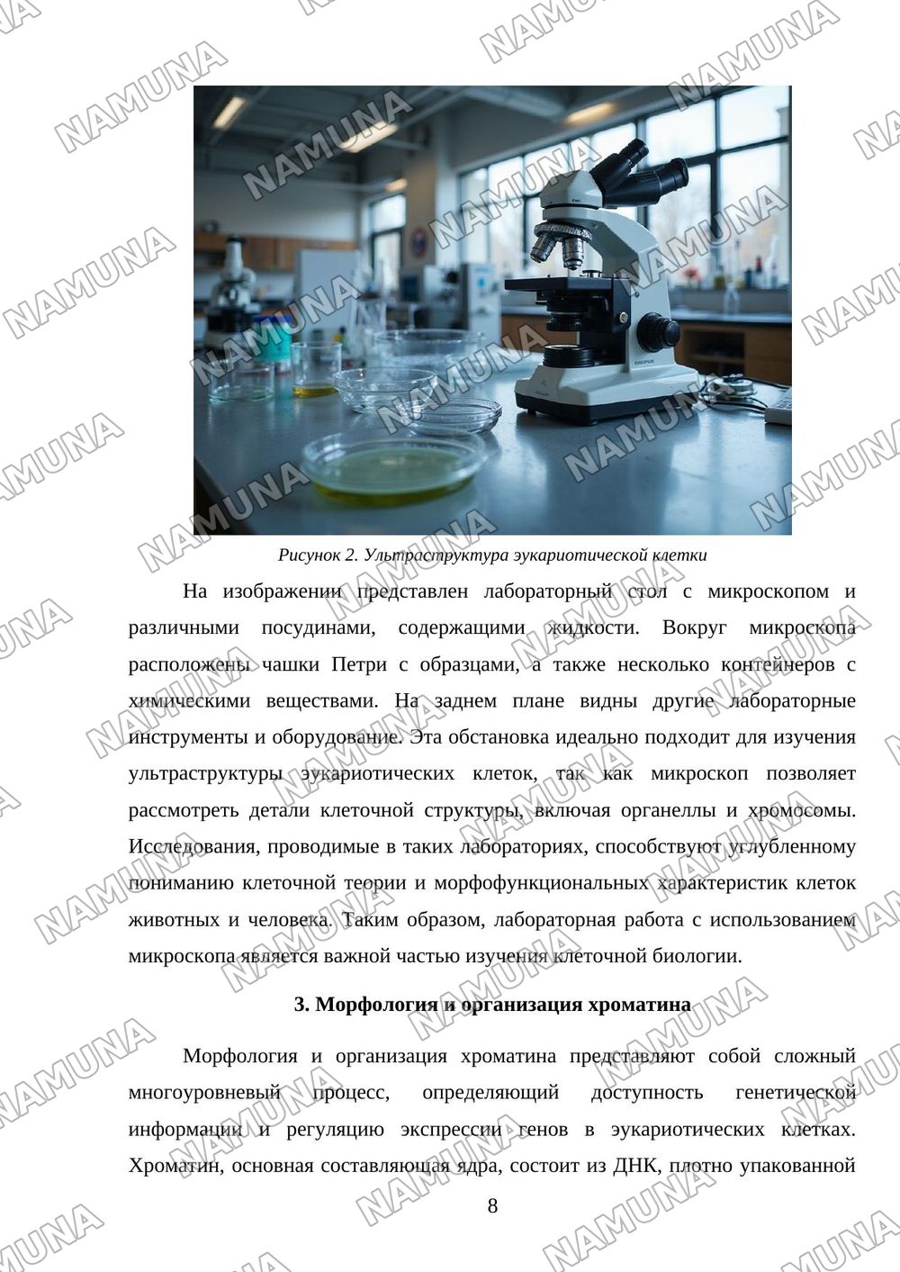 Структура клетки. Клеточная теория. Морфофункционалные характеристики хромосом животных и человека. — mustaqil ish, 8-varaq