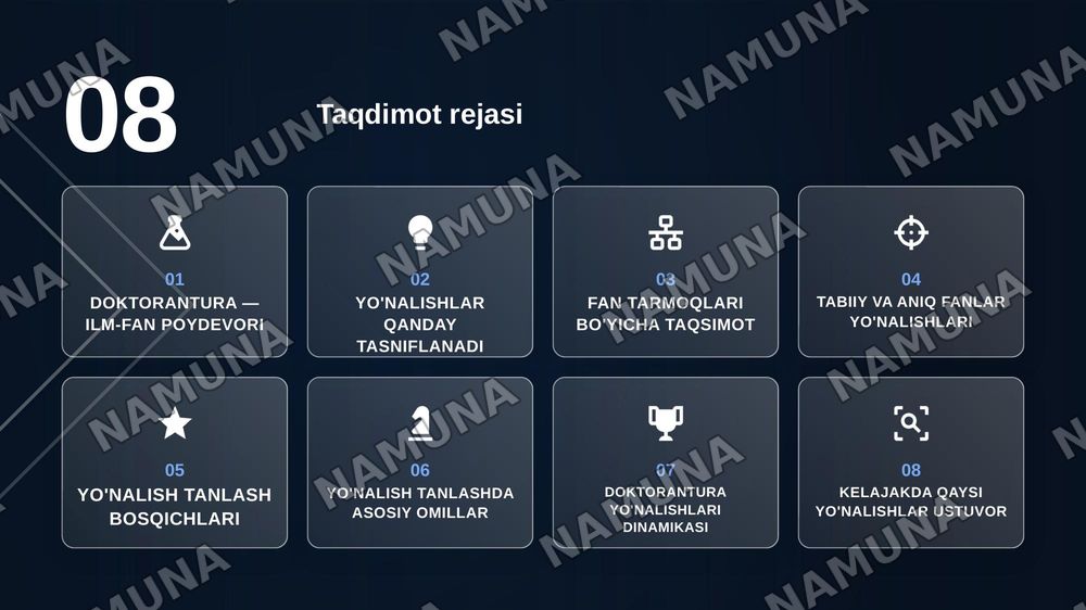 doctoral fields — zamonaviy taqdimot, 2-slayd