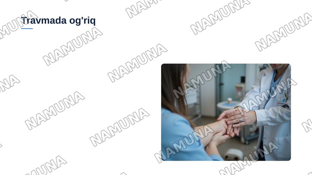 Travmatologik ogriqsizlantirish turlari — zamonaviy taqdimot, 3-slayd