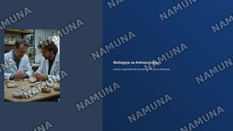 Bialogia va antropalogai — zamonaviy taqdimot