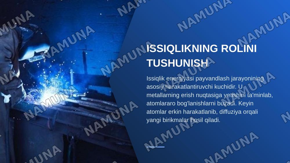 Payvandlash jarayonining fizik mohiyati — zamonaviy taqdimot, 6-slayd