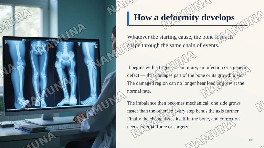 Causes of bone deformity and methods of treatment — zamonaviy taqdimot, 6-slayd