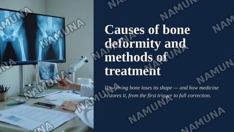 Causes of bone deformity and methods of treatment — zamonaviy taqdimot