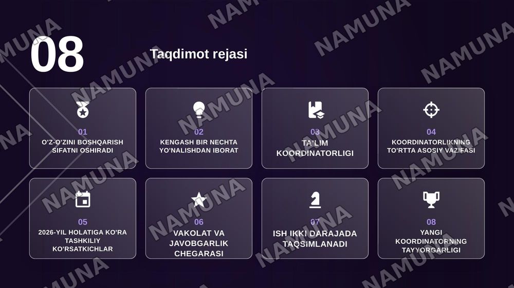 Umumiy orta talim Maktablarida  O'quvchilar kengashi  tuzilmasidagi Talim kordinatorligi maqsad va vazifalari — zamonaviy taqdimot, 2-slayd