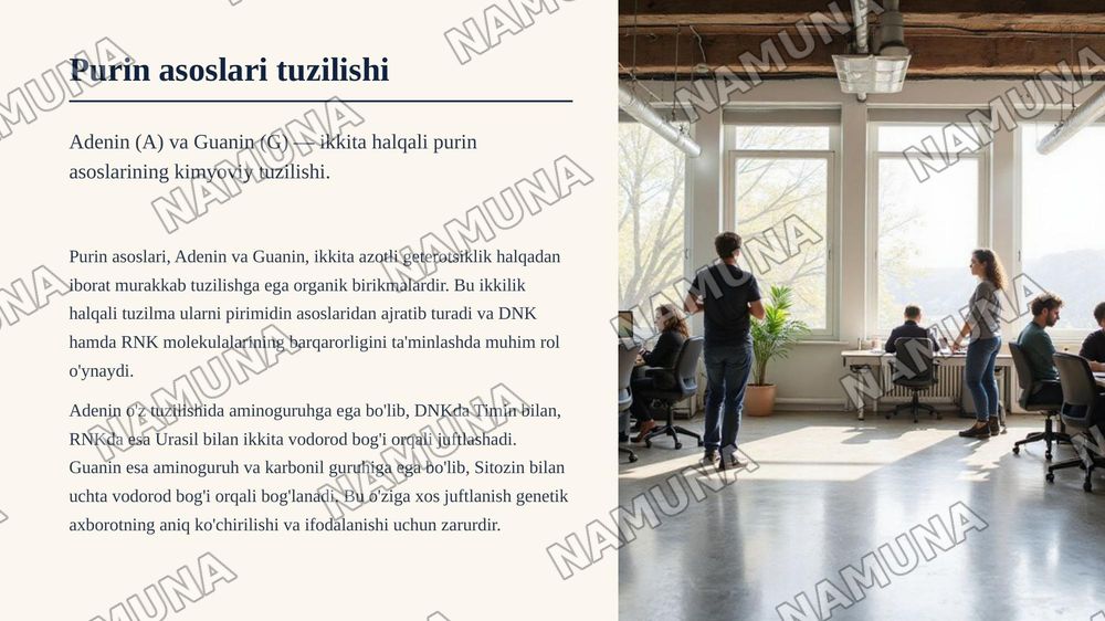 Nukleozid va nukleotidlarning tuzilishi — zamonaviy taqdimot, 7-slayd