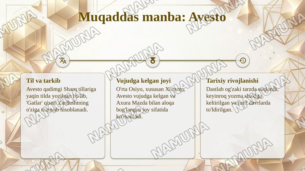 Zarduahtiyli dini kelib choqish tarixi — taqdimot, 5-slayd