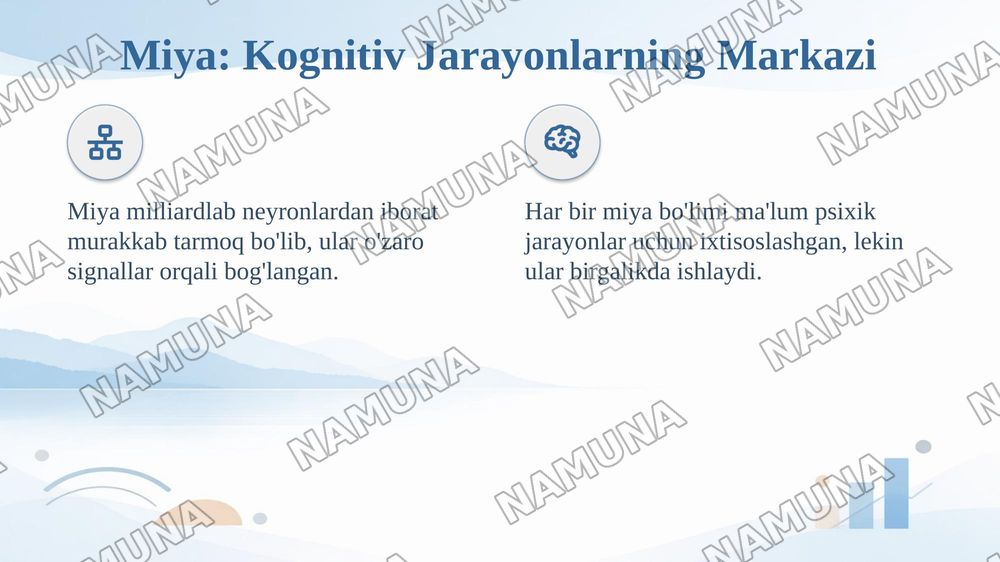 Psixik jarayonlar va miyaning oʻzaro aloqadorligi — taqdimot, 4-slayd
