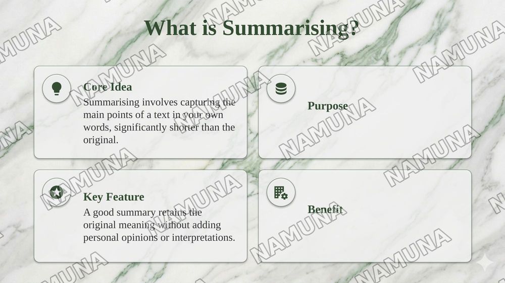 Summarising, Paraphrasing and Synthesising Information — taqdimot, 4-slayd