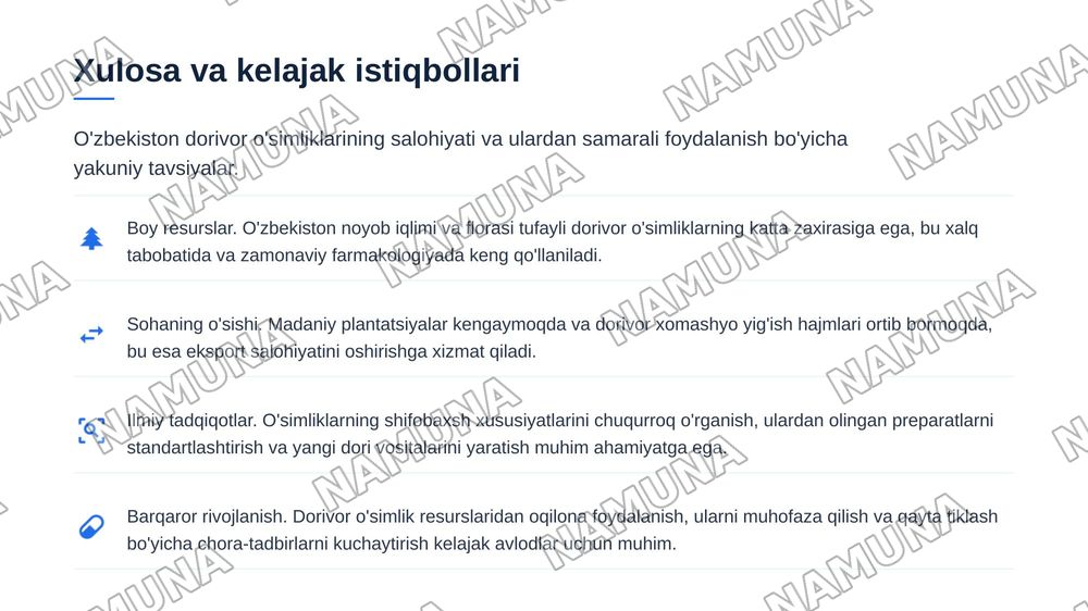 O’zbekistondagi dorivor o’simliklar — zamonaviy taqdimot, 7-slayd