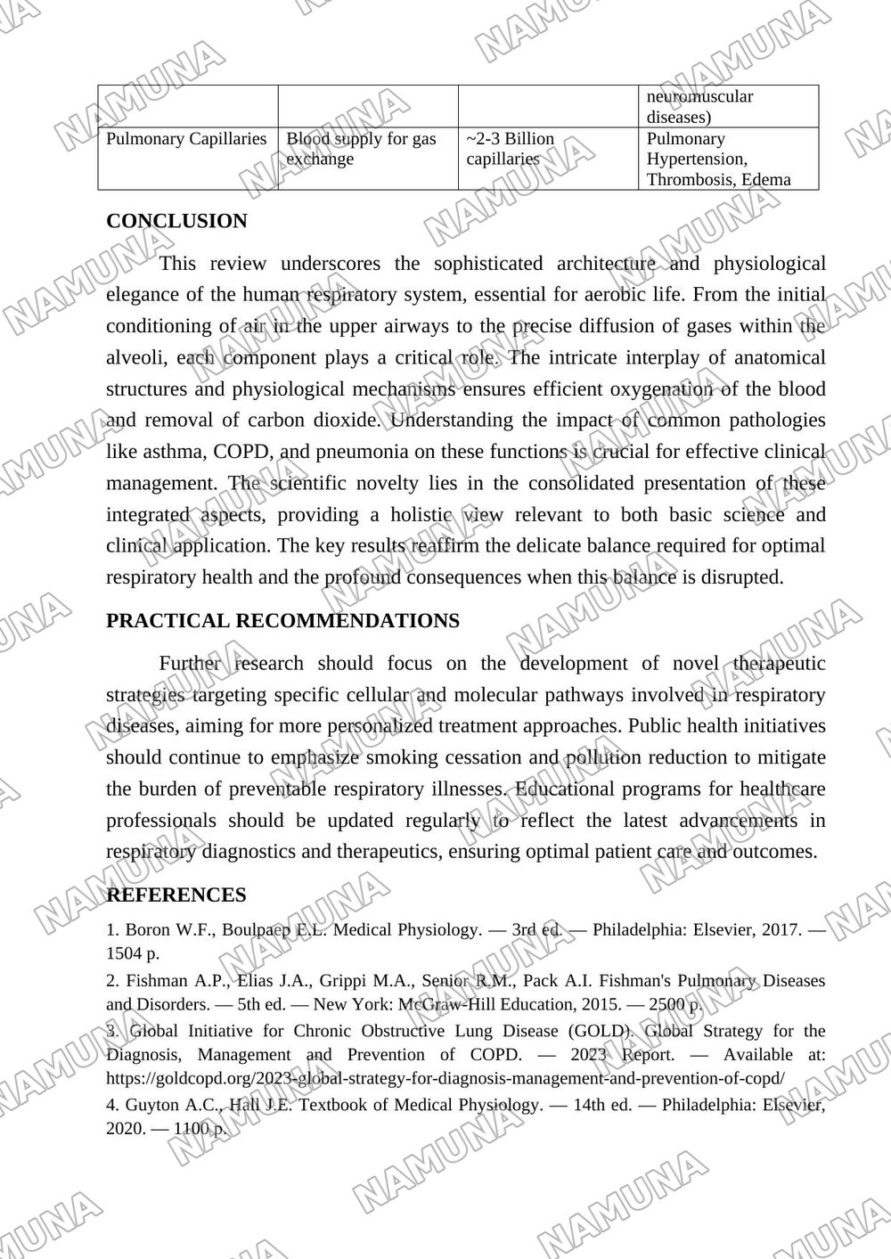 RESPIRATORY SYSTEM — maqola, 4-varaq