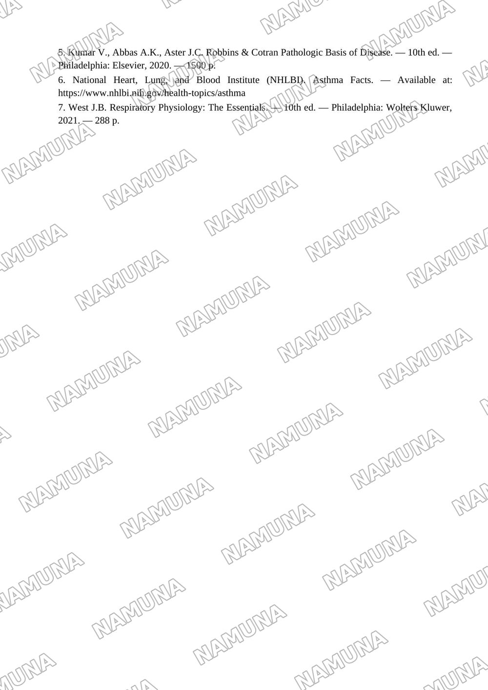 RESPIRATORY SYSTEM — maqola, 5-varaq