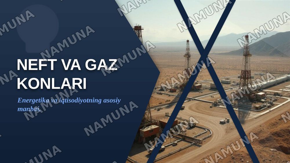 Neft va gaz konlari — zamonaviy taqdimot, 1-slayd