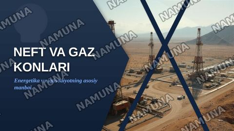 Neft va gaz konlari — zamonaviy taqdimot