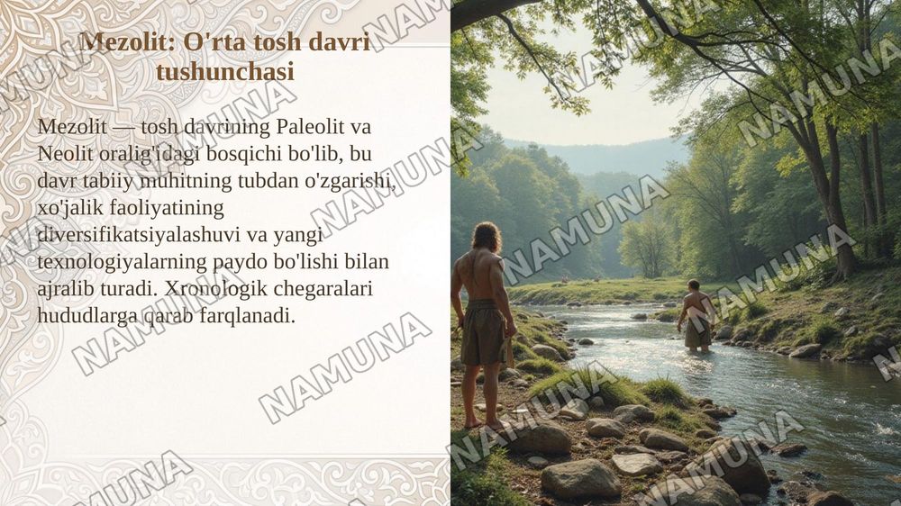 mezolit davri arxeologiyasi — taqdimot, 3-slayd