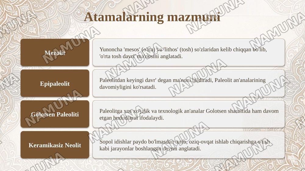 mezolit davri arxeologiyasi — taqdimot, 4-slayd