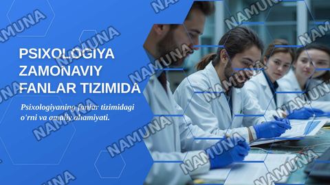 Psixologiya zamonaviy fanlar tizimida — zamonaviy taqdimot