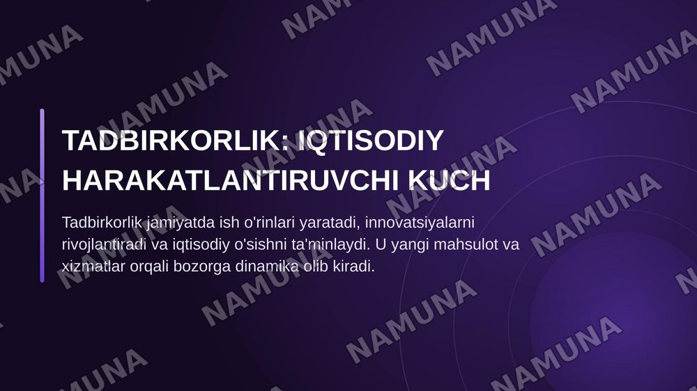 Tadbirkorlik turlari yakka tartibdagi oilaviy va korporativ tadbirkorlik — zamonaviy taqdimot, 3-slayd