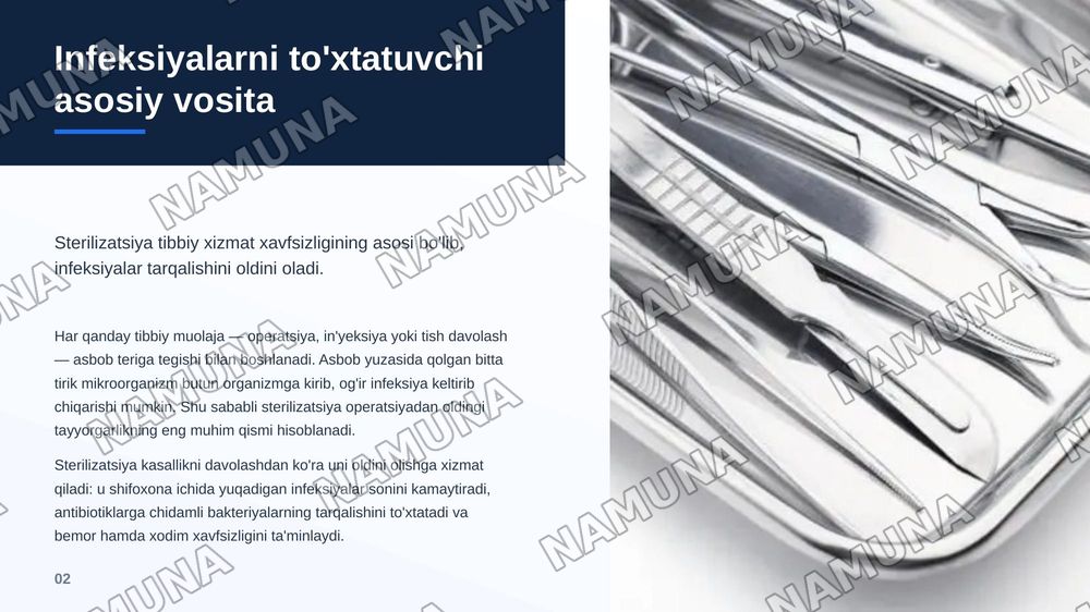 Zamonaviy sterilizatsiya usullari — zamonaviy taqdimot, 3-slayd