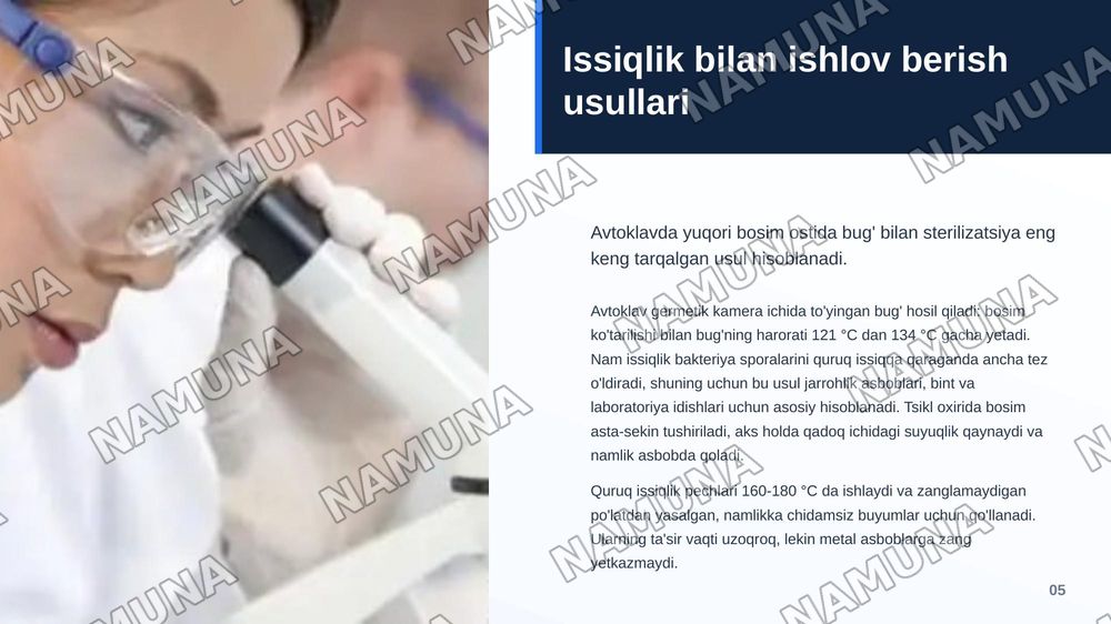 Zamonaviy sterilizatsiya usullari — zamonaviy taqdimot, 6-slayd