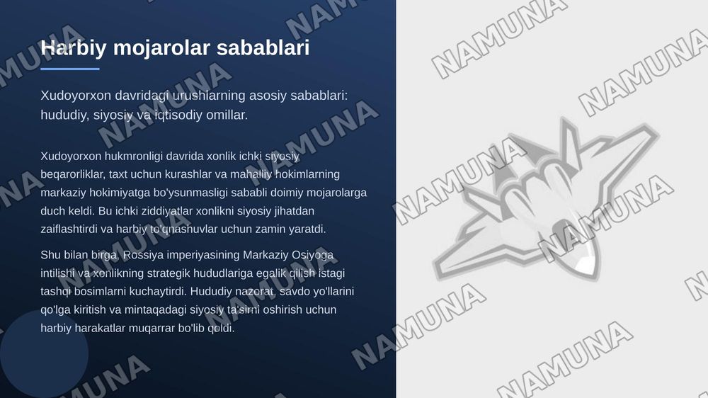 Xudoyorxon xonligi davri mamlakat iqtisofiyoti va mamlakat olib borgan urushlar — zamonaviy taqdimot, 7-slayd