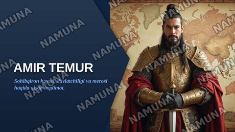 Amir-Temur buyuk davlat arbobi. — zamonaviy taqdimot