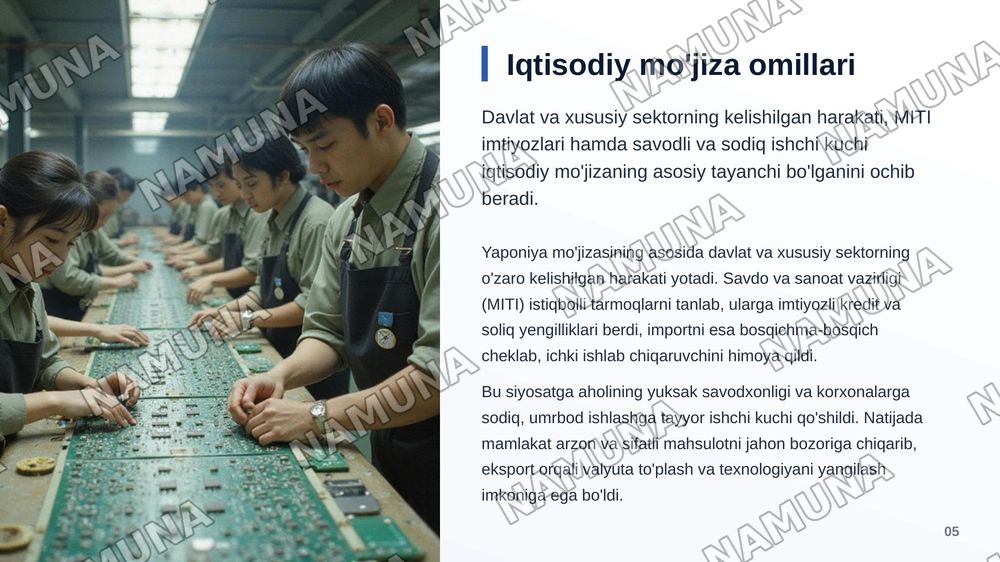 Yaponiya: rivojlantirish tarixi iqtisodiyoti va turizmi — zamonaviy taqdimot, 6-slayd