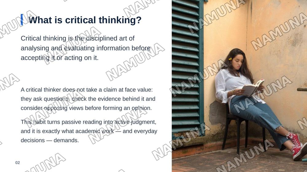 The importance of critical thinking — zamonaviy taqdimot, 3-slayd