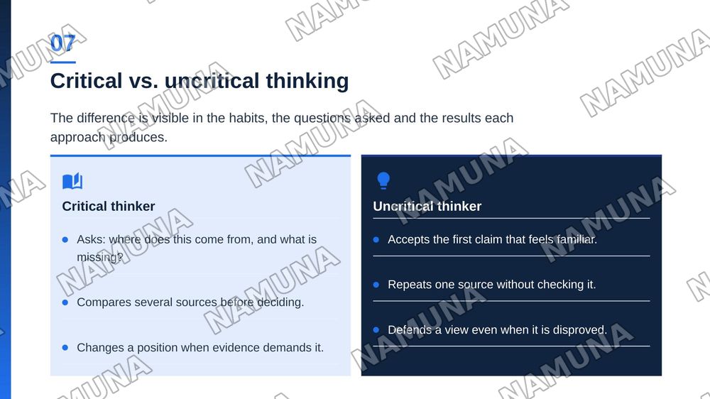 The importance of critical thinking — zamonaviy taqdimot, 8-slayd