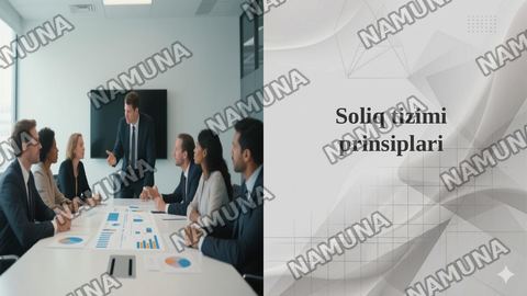 Soliq tizimi prinsiplari — taqdimot