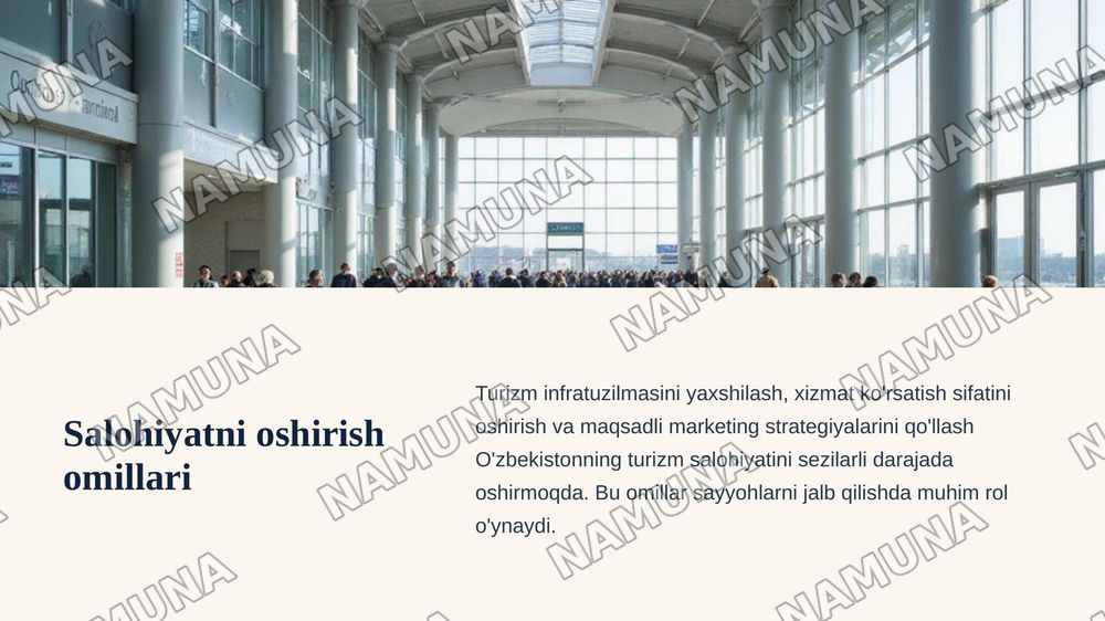 Buyuk Ipak yo'li va hozirgi zamon. O'zbekistonning turizm salohiyati — zamonaviy taqdimot, 7-slayd